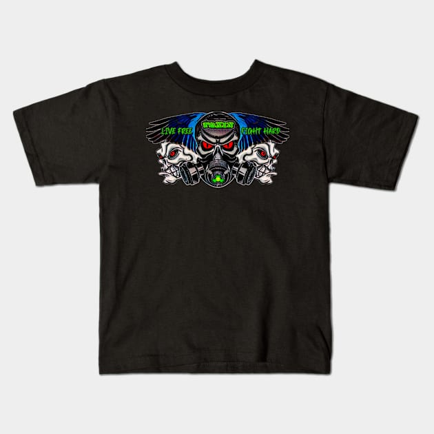 Toxin (Live Free Fight Hard) Kids T-Shirt by Dice 